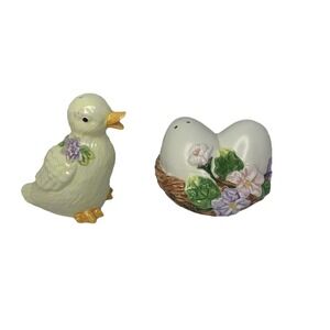 Vintage AVON Duck & Egg Nest Salt and Pepper Shakers – Kitchen Collectible